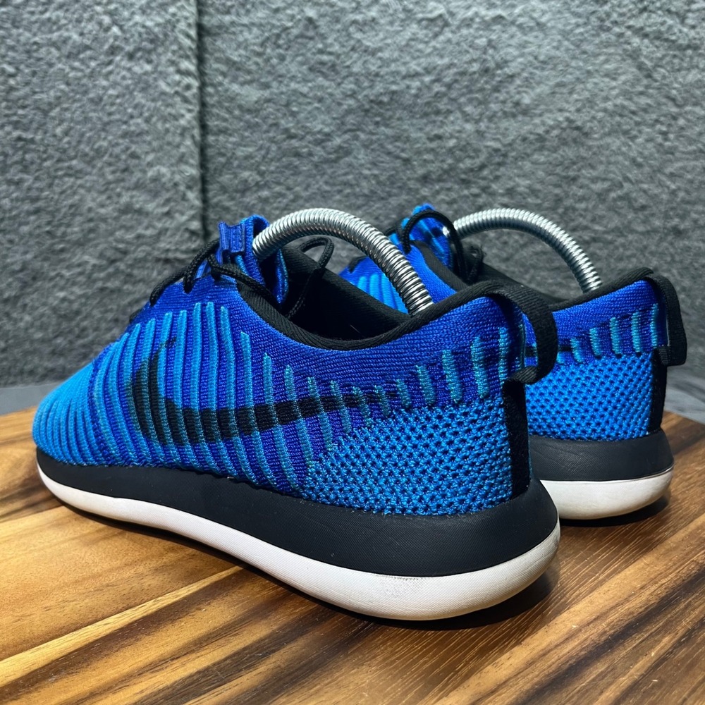 Nike Roshe Run Knit Blue Black Men's Athletic Comfort Sneakers‎ Shoes Size 7 - Picture 6 of 12